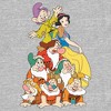 Men's Snow White and the Seven Dwarfs Character Pyramid  T-Shirt - Athletic Heather - Large - 2 of 4