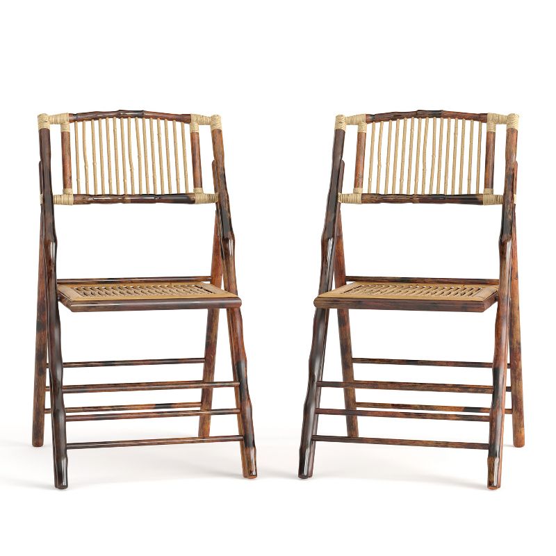 Flash Furniture Bamboo Folding Chairs, 1 of 17