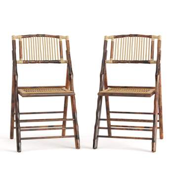 Flash Furniture Bamboo Folding Chairs