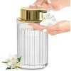 Ridstar Clear Glass Foam Hand Soap Dispenser Golden Pump for Bathroom - 4 of 4