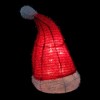 Northlight 13" Lighted Iced Tinsel Santa Hat Christmas Tree Topper - Clear Lights - 3 of 4