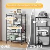 SKONYON 4-Tier Storage Shelves Foldable Metal Shelves Utility Shelving Units - 4 of 4