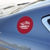 Liberty University Secondary Logo Automotive Car Refrigerator Locker Vinyl Circle Magnet - 3 of 4