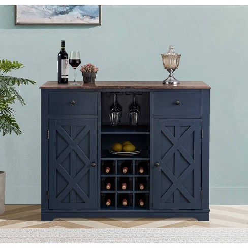 Wine cabinet best sale with drawer