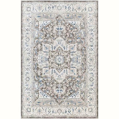 Mark & Day Kortny 1'1"x5' Rectangle Woven Indoor Area Rugs Cobalt/Dark Brown: Stain-Resistant, Pet Friendly, Traditional Style