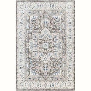 Mark & Day Kortny 5'1"x7' Rectangle Woven Indoor Area Rugs Cobalt/Dark Brown - 1 of 4