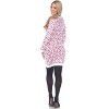 Women's Angora Leopard Print Sweater Dress - White Mark - 4 of 4