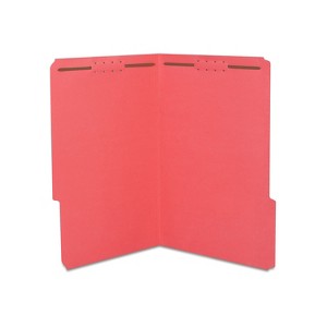 HITOUCH BUSINESS SERVICES Reinforced Classification Folder 2" Expansion Legal Size Red 50/Box - 1 of 4