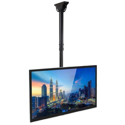 Mount-It! TV Ceiling Mount Bracket, Adjustable Height Full Motion, Tilting and Swiveling for Flat Panel LCD LED OLED Plasma TVs, Fits 32 - 70 Inch TVs