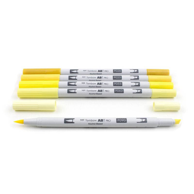 5ct ABT PRO Dual-Tip Alcohol Based Art Markers Yellow Tones - Tombow, 4 of 7