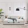 Queen Size Daybed with Drawers Upholstered Tufted Sofa Bed(84.5"x63.5"x26.5")"Grey+ Polyester" - 4 of 4