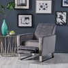 CENGHU Modern Glider Swivel Recliner Chair for Adult, Fabric Single Reclining Armchair, Mid Century Modern Pushback Chair for Living Room, Bedroom - 2 of 4