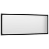 vidaXL Bathroom Mirror Black 39.4"x0.6"x14.6" Engineered Wood - 3 of 4