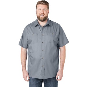 KingSize Short-Sleeve Pocket Sport Shirt - 1 of 4