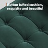 46.5" Storage Bench Ottoman, Upholstered End of Bed Bench with Button-Tufted Design, Rolled Arms & Vintage Rivets, for Entryway, Living Room - 4 of 4