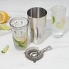 True 3-Piece Barware Set with 7 Cocktail Recipes and Measurements Printed on Mixing Glass, Glass and Stainless Steel, Multicolor - 3 of 4