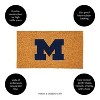 EvergreenNCAAMichigan Wolverines Logo Natural Coir 28 x 16 Inches Indoor Outdoor Doormat - 4 of 4