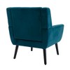 Sapphtopaz Modern Soft Accent Chair Wood Frame Ergonomics Lounge Chair Modern Living Room Chair Comfy Chair for Living Room, Blue - 2 of 4