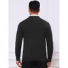 INSPIRE CHIC Men's Classic Solid Color Crew Neck Long Sleeve Soft Knit Pullover Sweater - 3 of 4