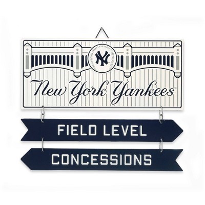 MLB New York Yankees Baseball Logo Glass Framed Panel