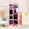 Tangkula 3 In 1 Kids Jewelry Cabinet w/3-Color Lighted Full Length Mirror Clothes Rack - 2 of 4