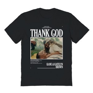 Kane Brown Men's Thank God Kane Katelyn White Short Sleeve Graphic Cotton T - 1 of 3