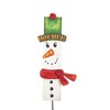 Round Top Collection 37.0 Inch Snowmen Planks Set Christmas Frosty Snow Carrot Decorative Garden Stakes - 3 of 3