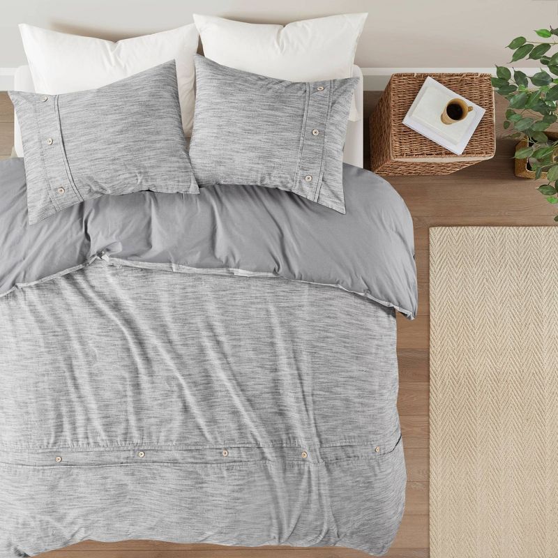 Reese Organic Cotton Oversized Duvet Set - Clean Spaces, 1 of 13