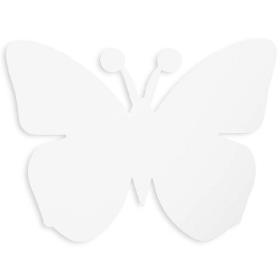 Bright Creations 50 Count Paper Cutout Shapes, Butterfly Die Cuts for Kids Crafts, 7.5 x 6 Inches, White