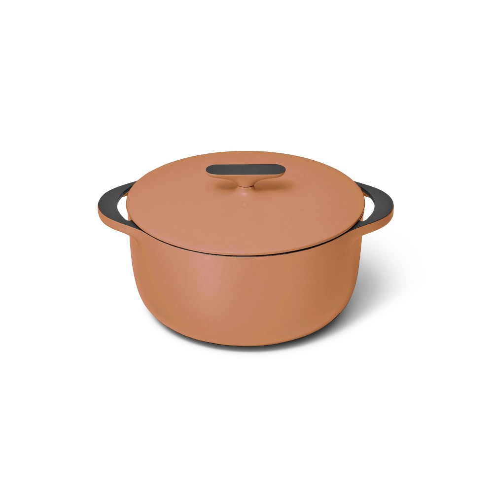 Caraway Home Enameled Cast Iron Dutch Oven with Lid Rust: 6.5 Qt, Hand Wash, Electric & Gas Compatible