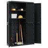 Outdoor Storage Cabinet Black Polypropylene 38 x 14 x 65 invidaXL - 4 of 4