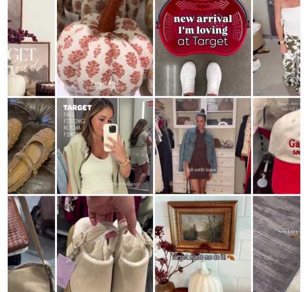 Collage of people showing off their #TargetStyle