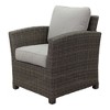 Courtyard Casual Capri 2 pc Chair & Ottoman Set Oyster - Canvas Biscuit - 4 of 4