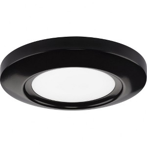 Progress Lighting, Emblem Collection, 1-Light Flush Mount, Antique Bronze, Polycarbonate Shade - 1 of 1