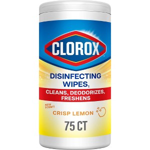 Clorox Crisp Lemon Disinfecting Wipes Bleach Free Cleaning Wipes - 1 of 4