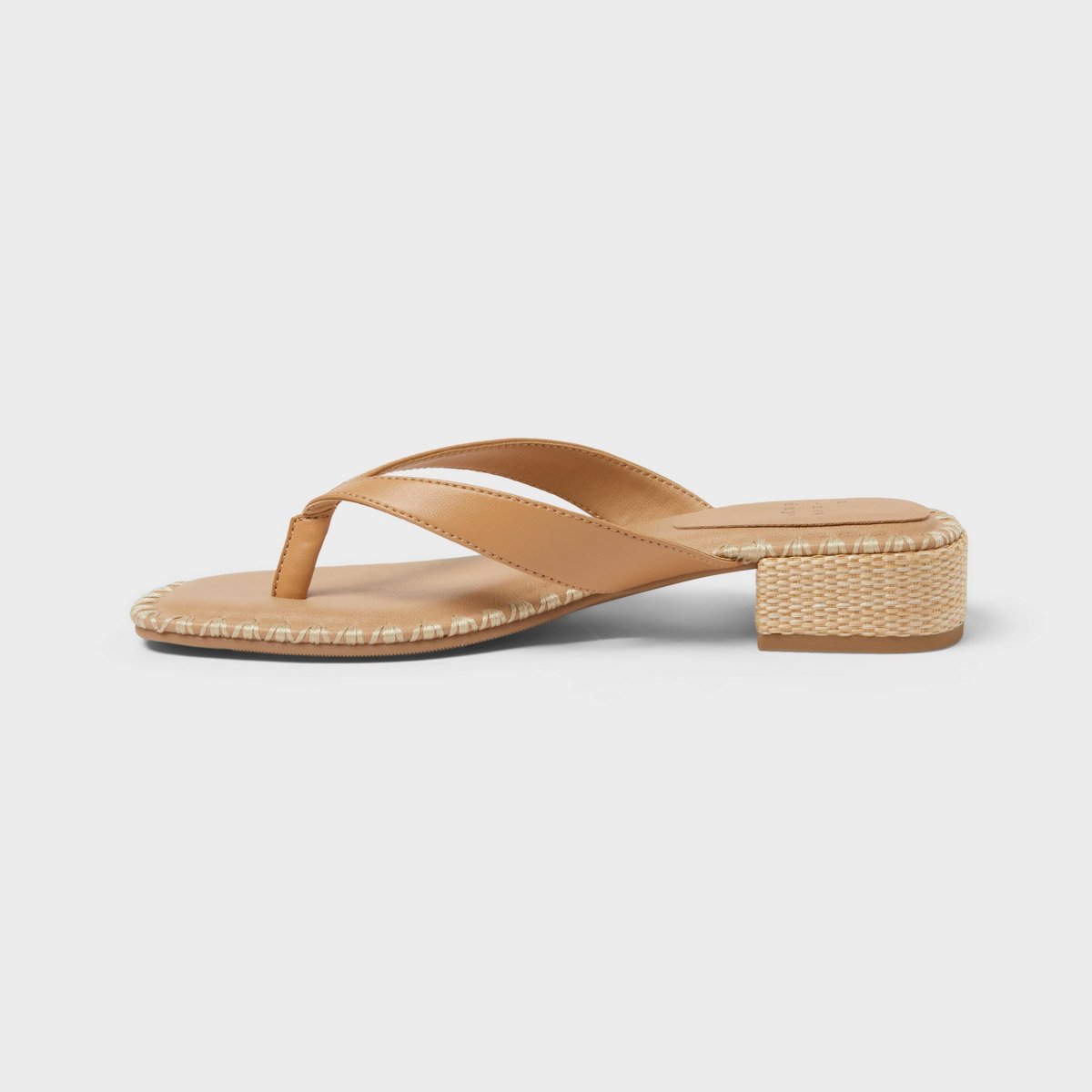 Женские туфли A New Day Women's Berkely Square Toe Thong Heels - A New Day™ Natural 7 — фото 2