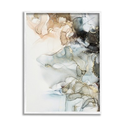 Stupell Industries Soft Ripples Abstraction Framed Giclee Art