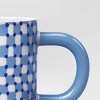 16oz Stoneware Checker Love You Dad Mug Blue - Room Essentials™ - 4 of 4