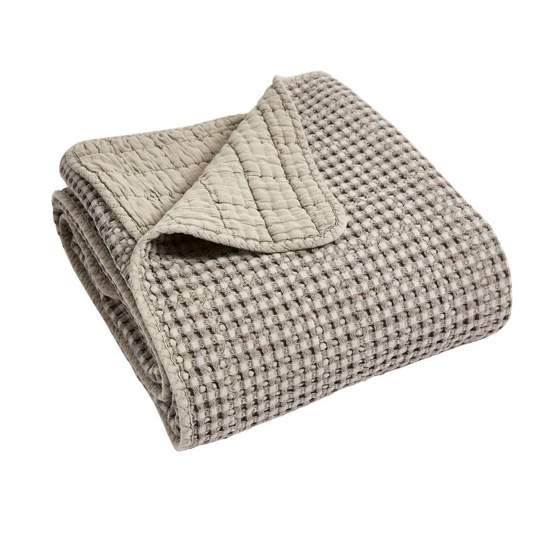Mills Waffle Quilted Throw - Levtex Home, 1 of 9