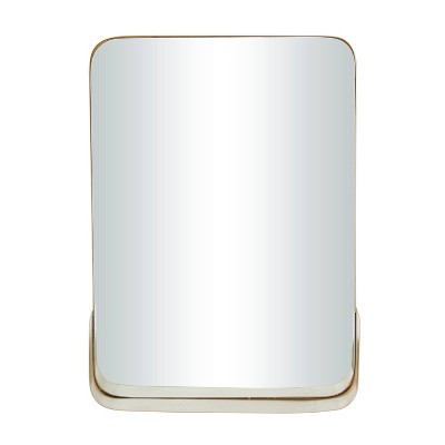 22.3" x 16.05" Glam Metal Rectangle Wall Mirror Gold - CosmoLiving by Cosmopolitan