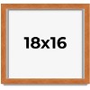 PosterPalooza | Flat Brown Picture Frame - UV Acrylic, Backing Board, Hanging Hardware Included - 2 of 4
