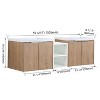 NicBex Floating Bathroom Vanity with Sink,Bathroom Sink Vanity with Soft Close Doors,Modern Bathroom Sink Cabinet for Bathroom,Oak/Walnut - 3 of 4