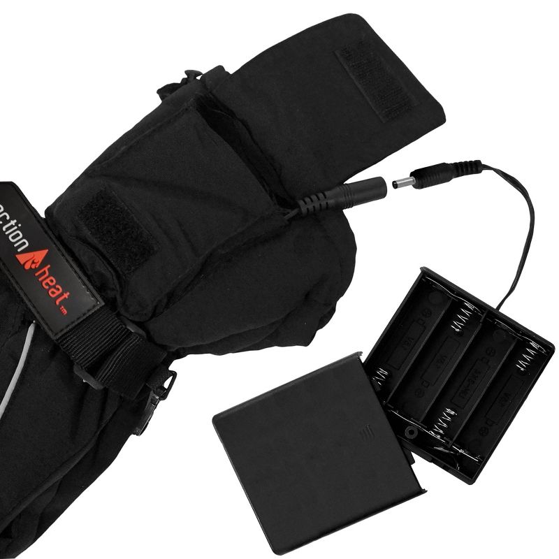 ActionHeat AA Battery Heated Men&#39;s Snow Gloves - Black, 5 of 9