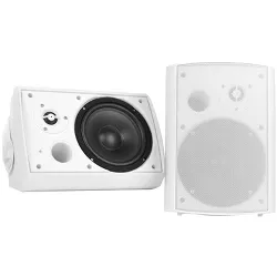 Pyle 5.25 Indoor/Outdoor Wall-Mount Bluetooth Speaker System (White)