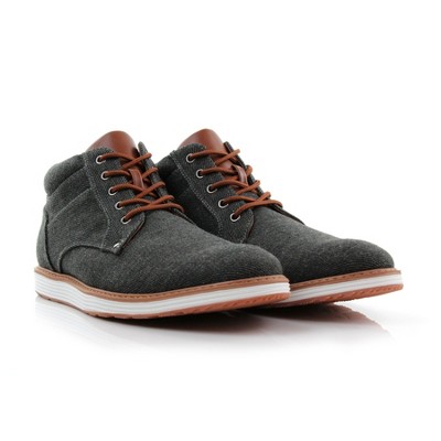 Ferro Aldo Mens JAX MFA506061 Mid-Top Chukka Style Sneaker Boots, in Denim Black, Size 11 — фото 6