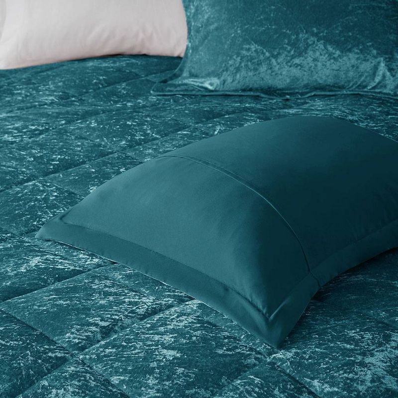 Intelligent Design Alyssa Velvet Quilted Diamond Ultra Soft Comforter Set, 6 of 16