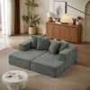 NicBex Modern Oversized Sofa Bed Chenille Sleeper Sofa with 4 Pillows for Living Room and Office - 3 of 4
