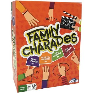 Outset Media Family Charades Game; 4 Games in 1 Box. Includes Movie, 80's 90's, Kids, Family Trivia for 2 or More Players, Ages 7 and up. - 1 of 3