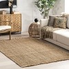 Nuloom Solveig Farmhouse Jute and Seagrass Tasseled Indoor Area Rug - 2 of 4