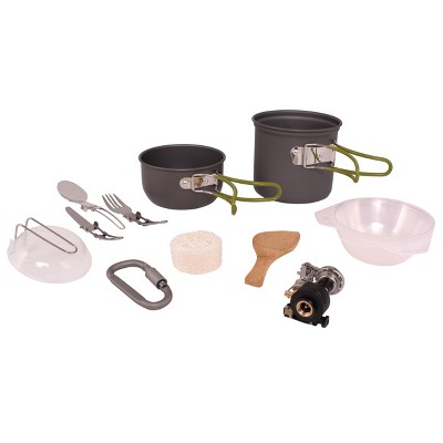 Osage River Mess Kit with Stove, Cookware, and Utensils